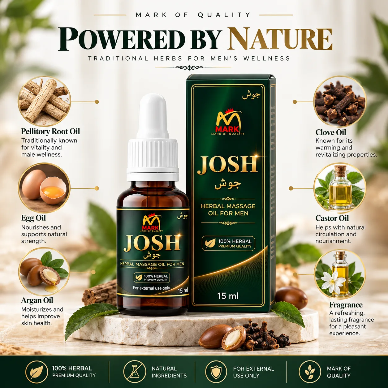 Mark Josh Mens Herbal Oil, photo 1 of 4