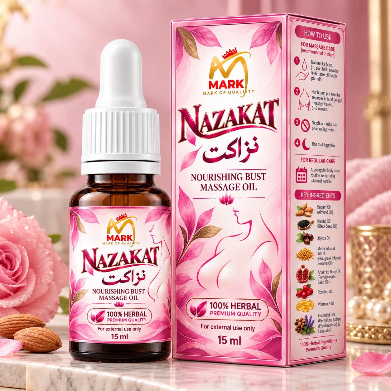 Mark Nazakat Bust Massage Oil
